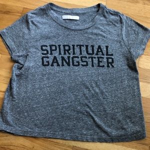 Spiritual Gangster cropped Tee
